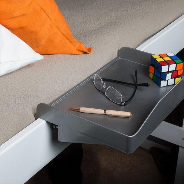 Bunk Buddy Bedside Shelf-Gray