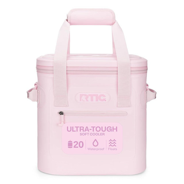 RTIC Ultra-Tough Soft Cooler 20 Can, Insulated Bag Portable Ice Chest Box for Lunch, Beach, Drink, Beverage, Travel, Camping, Picnic, Car, Trips, Floating Cooler Leak-Proof with Zipper