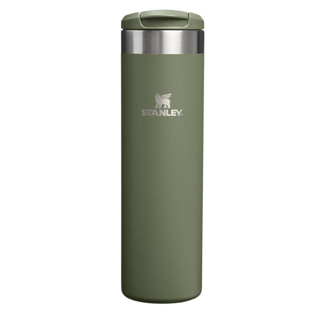 Stanley AeroLight Transit Bottle 20 oz | Locking Drink Through Lid | Leak Resistant Water Bottle or Coffee Travel Mug | Lightweight Insulated Stainless Steel | BPA-Free | Dried Pine