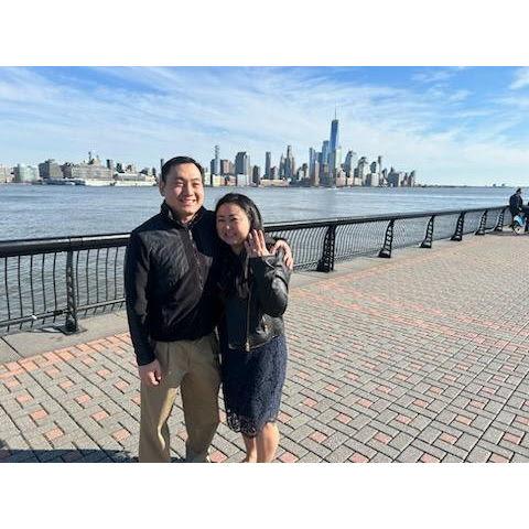 The day she said "Yes". At the Hoboken Pier