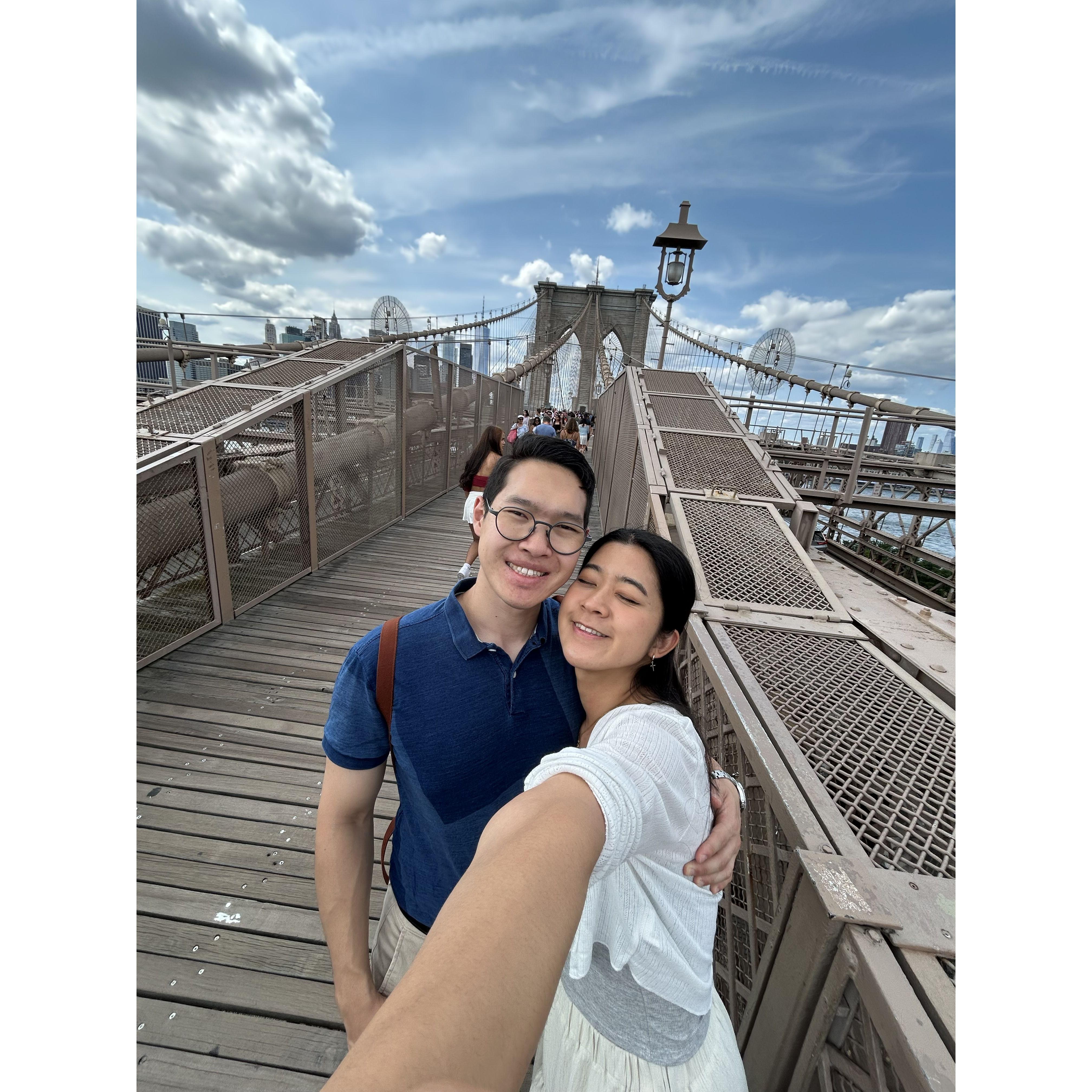 First Brooklyn bridge together