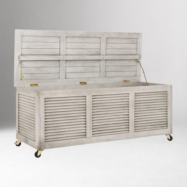 Oamaru Outdoor Cushion Box, Gray, 47"