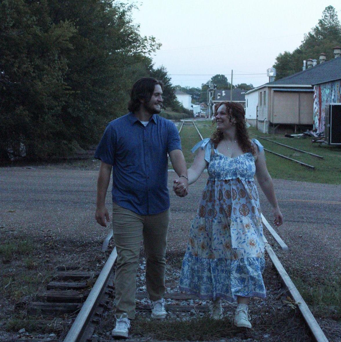 When he asked me out, we went on a walk down the railroad tracks!