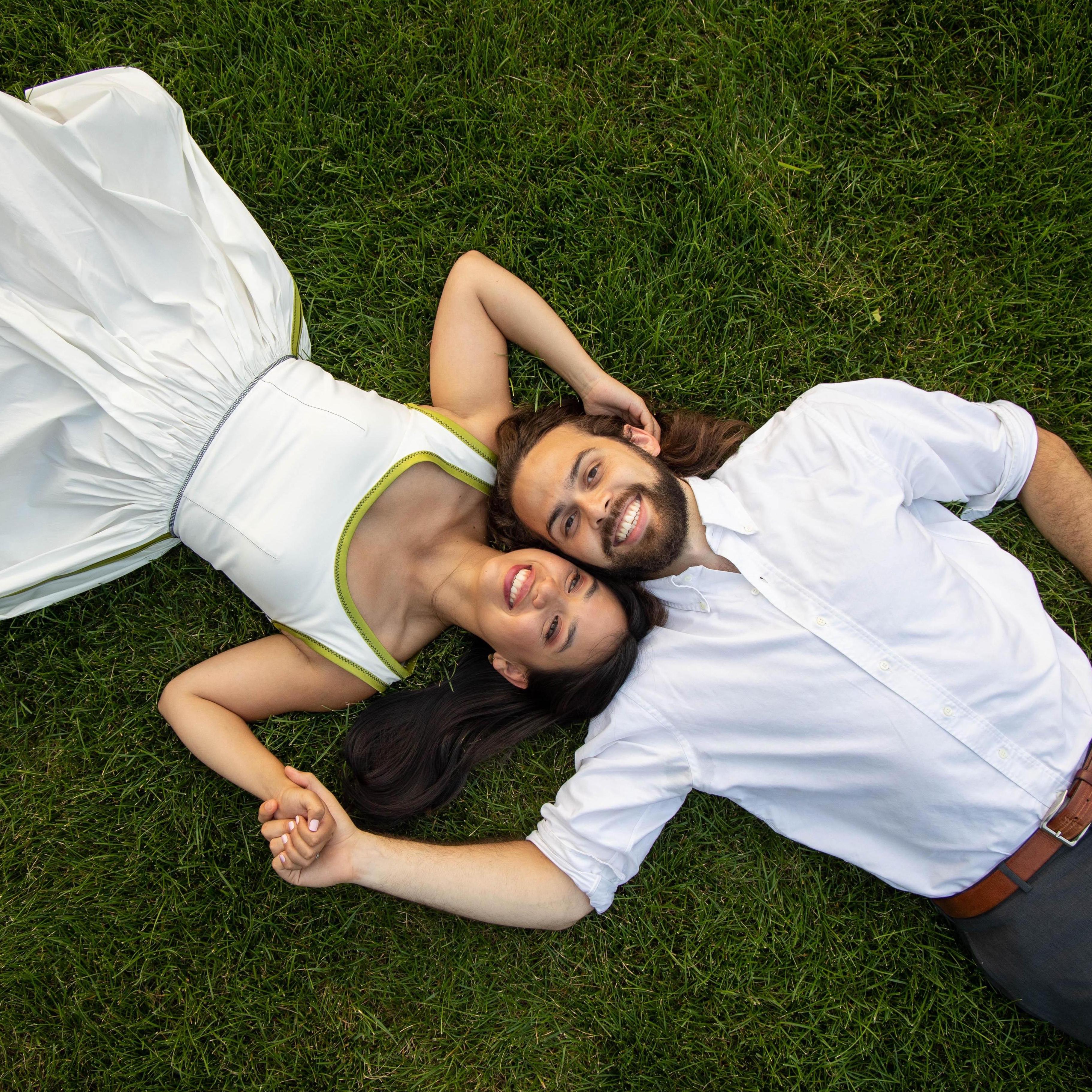 It's us! In grass!