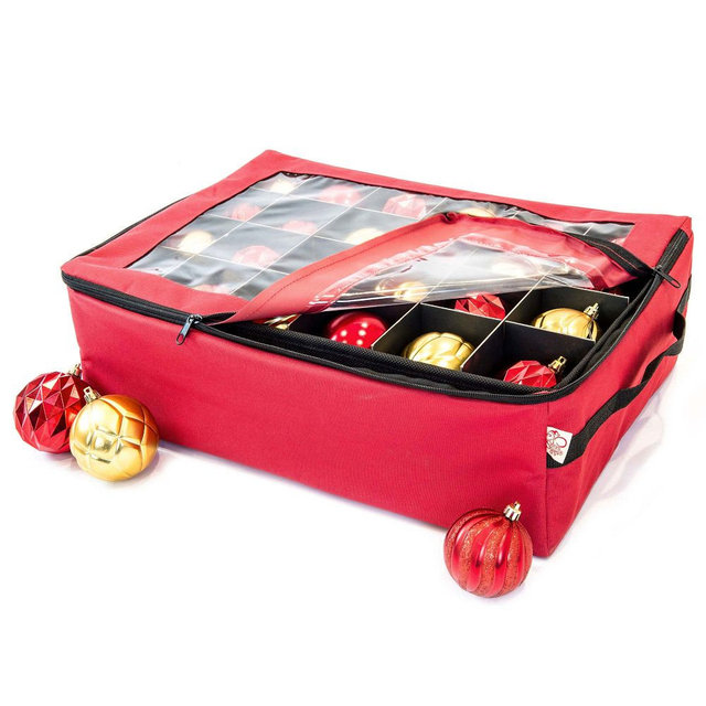 2-Tray Ornament Storage Bag, Up to 48 3" Ornaments