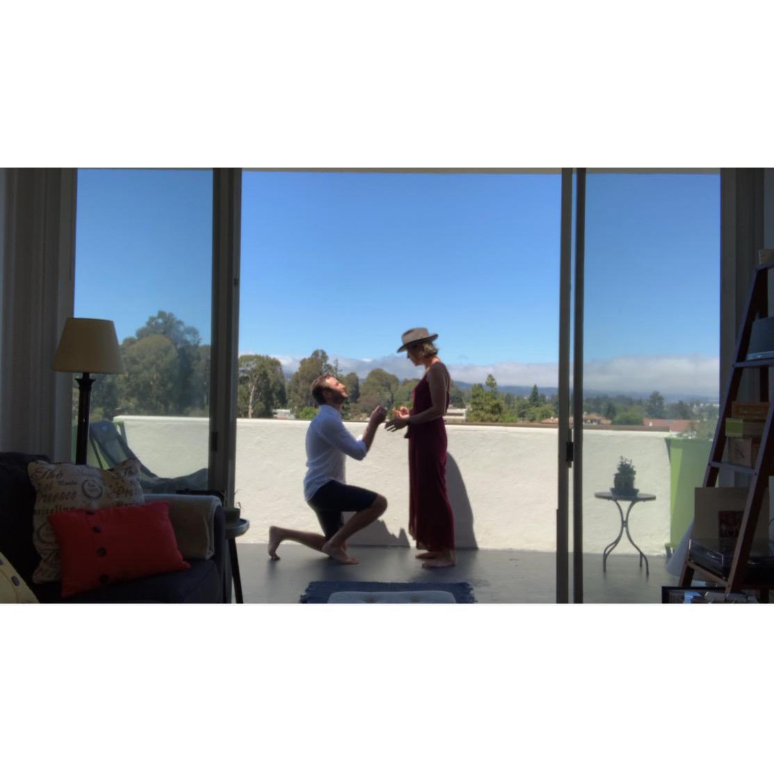 Engaged!  Burlingame, CA