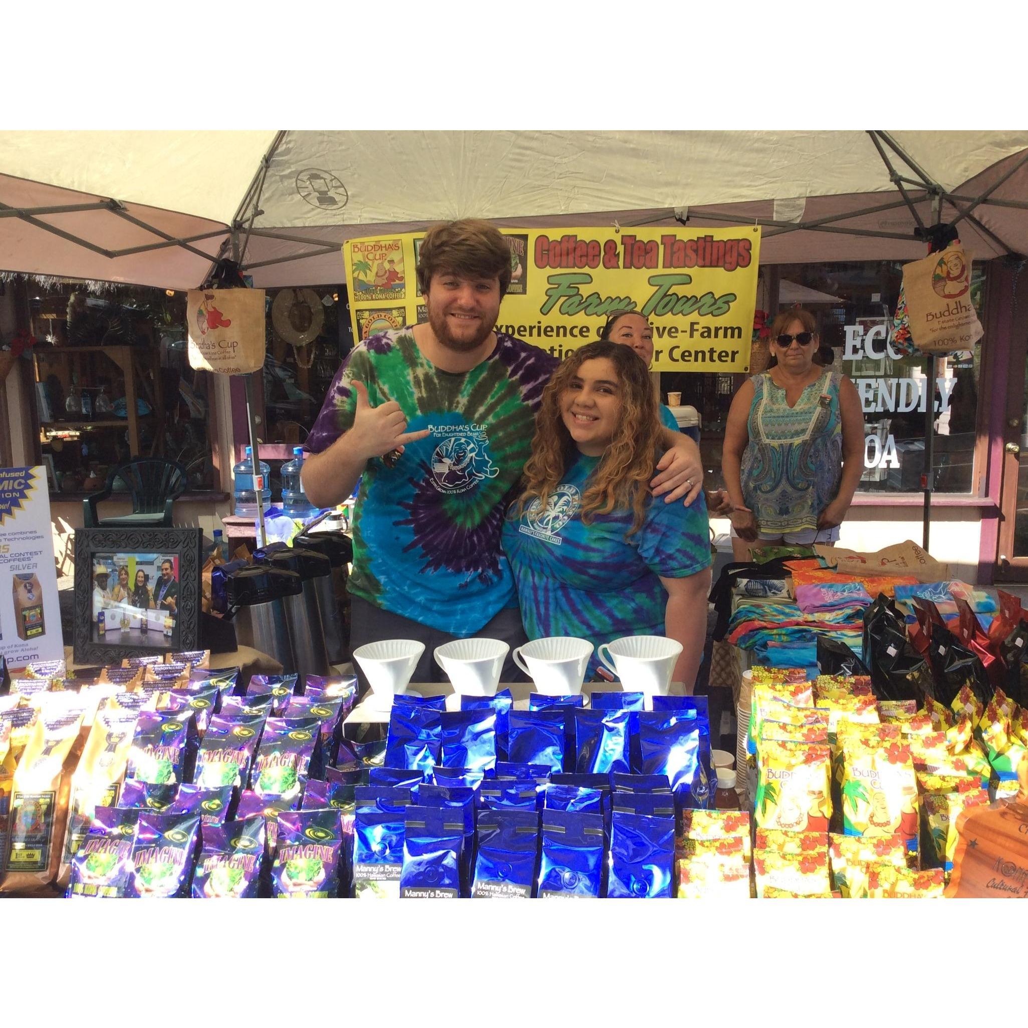 Coffee stroll event, representing buddhas cup coffee