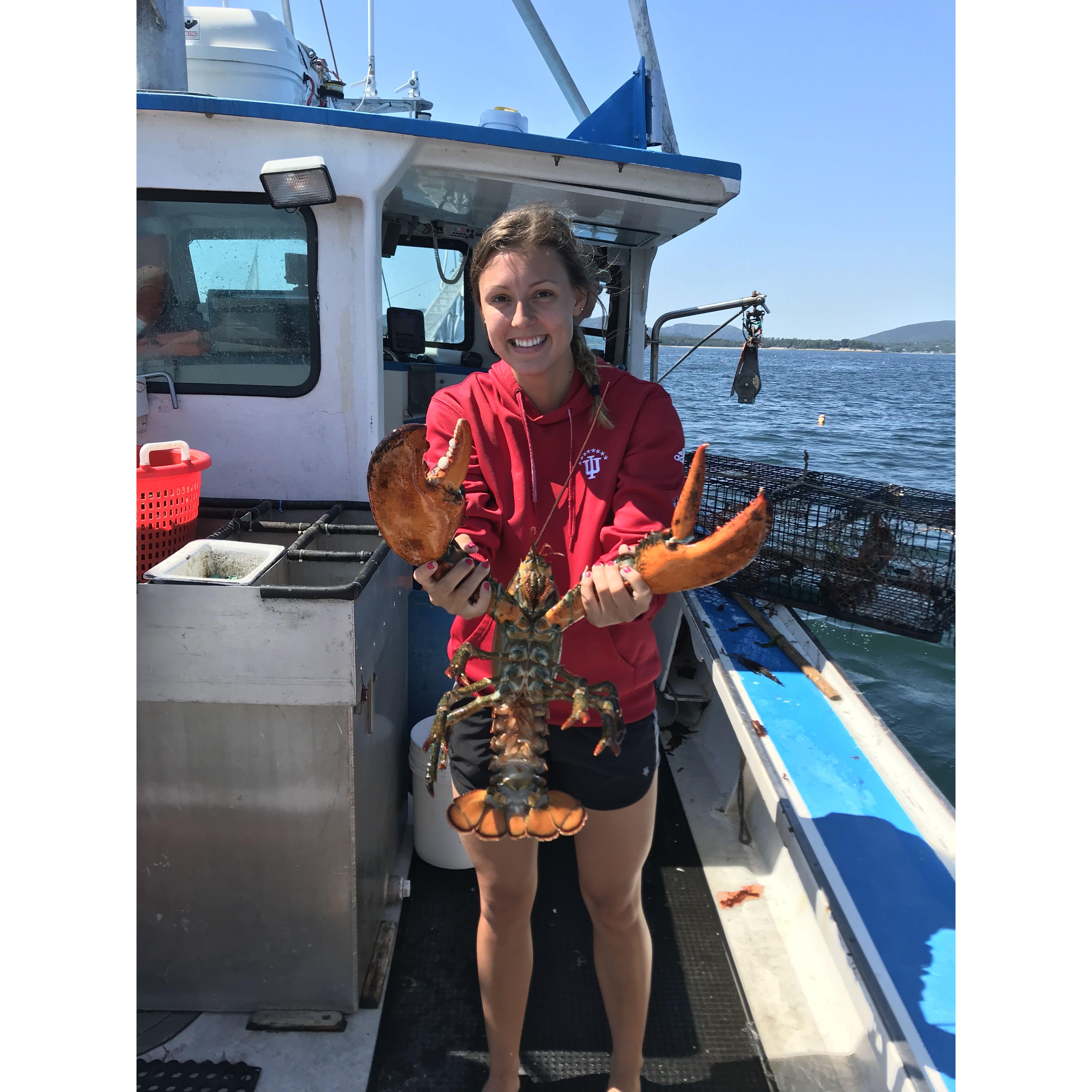 Madelyn's first time to Maine back in 2018!