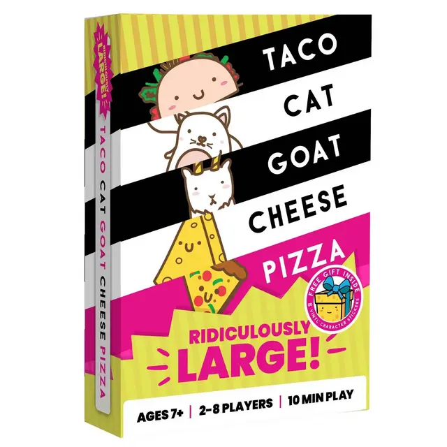 Dolphin Hat Games Taco Cat Goat Cheese Pizza Ridiculously Large: 2-8 Players Card Game, Creative Thinking Fun