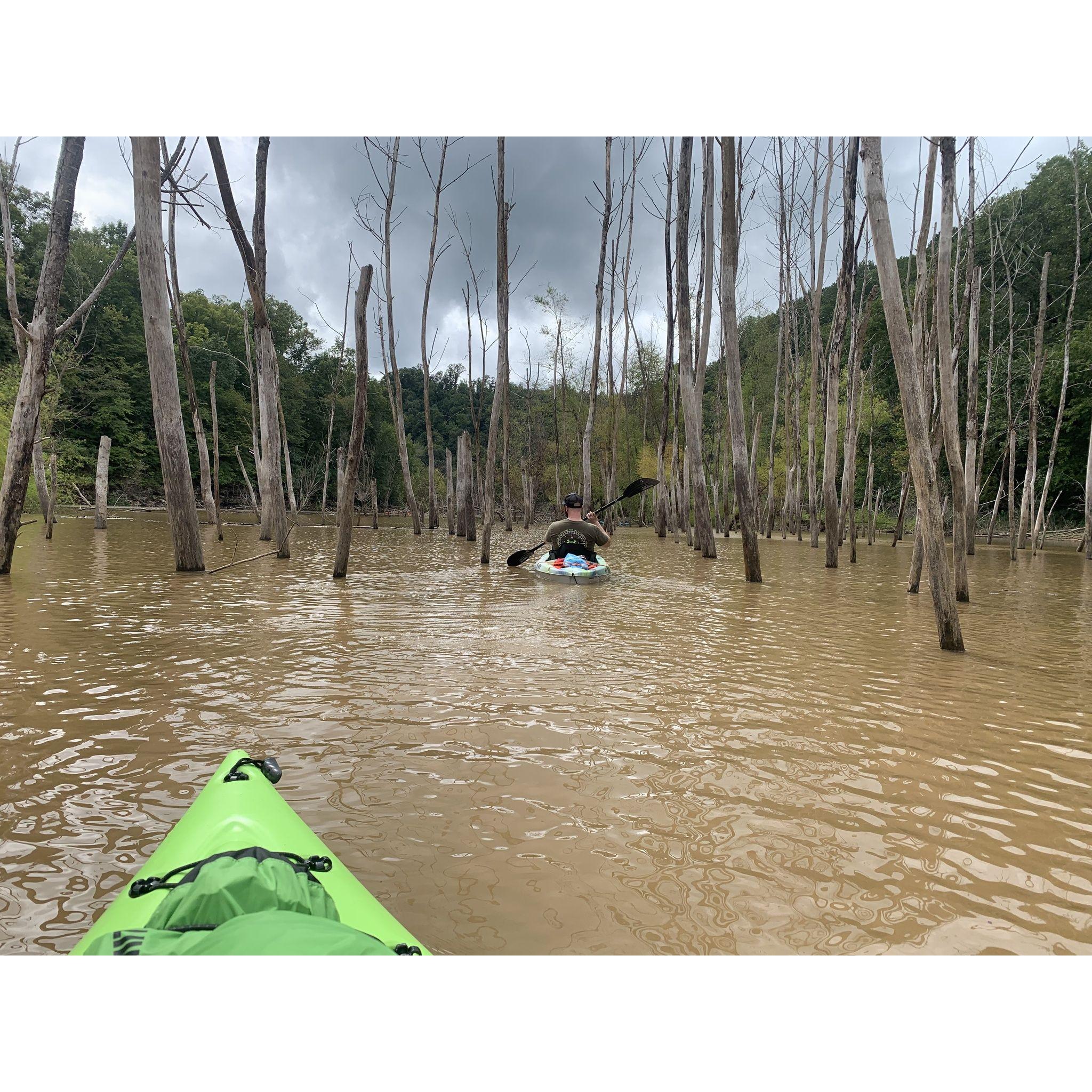 Kayaking to Burgess Falls in TN (Sept 2022)