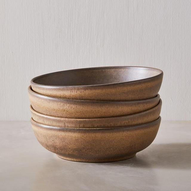 Aaron Probyn Kanto Collection Pasta Bowl Warm Sand Matte Set of 8 BOM