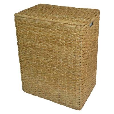 Seagrass Rectangular Divided Hamper - Tan - Threshold™