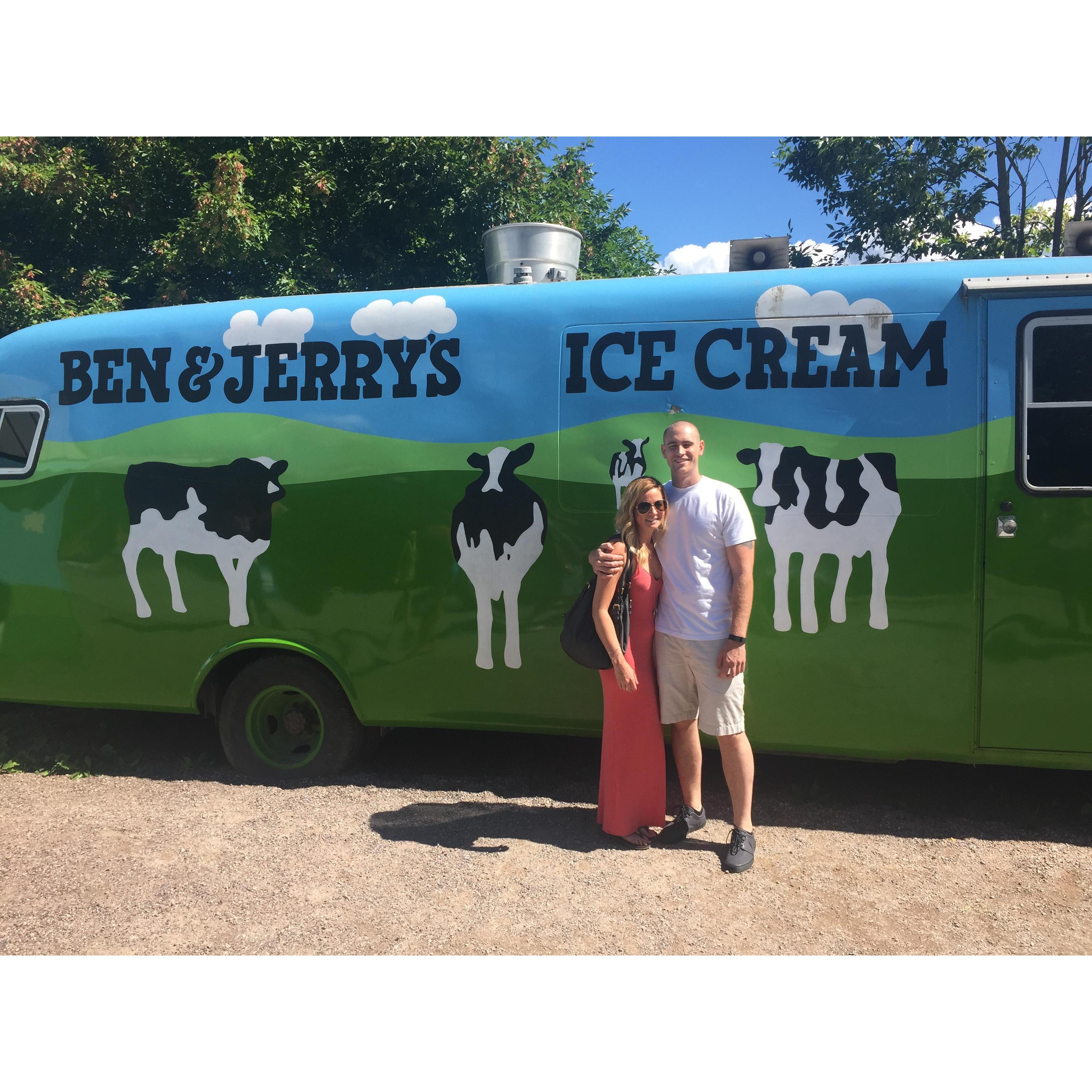 Ben and Jerry's factory in Vermont!