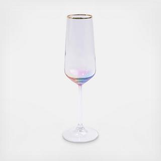 Rainbow Champagne Flute, Set of 4