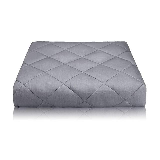 Qusleep Diamond Weighted Blanket - Calm, Sleep Better Relax Naturally. Multiple Sizes Adult Kids (Grey, 36''48'' - 7LB)