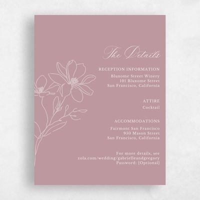 Dusty Rose, Pink Wedding Enclosure - Magnolia
