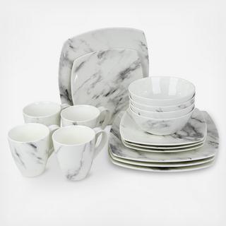 Moda Couture 16-Piece Dinnerware Set, Service for 4