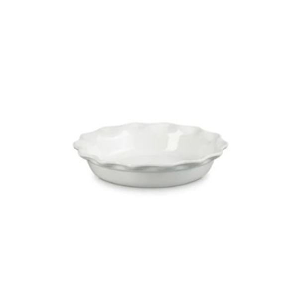 Le Creuset Stoneware 9" Heritage Pie Dish, White