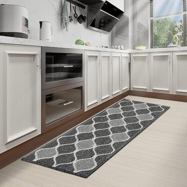 Villsure Kitchen Rugs and Mats, Non Skid Kitchen Runner Rug Absorbent Resist Dirt Kitchen Floor Mat Comfort Standing Mat Made of 100% Polypropylene Machine Washable