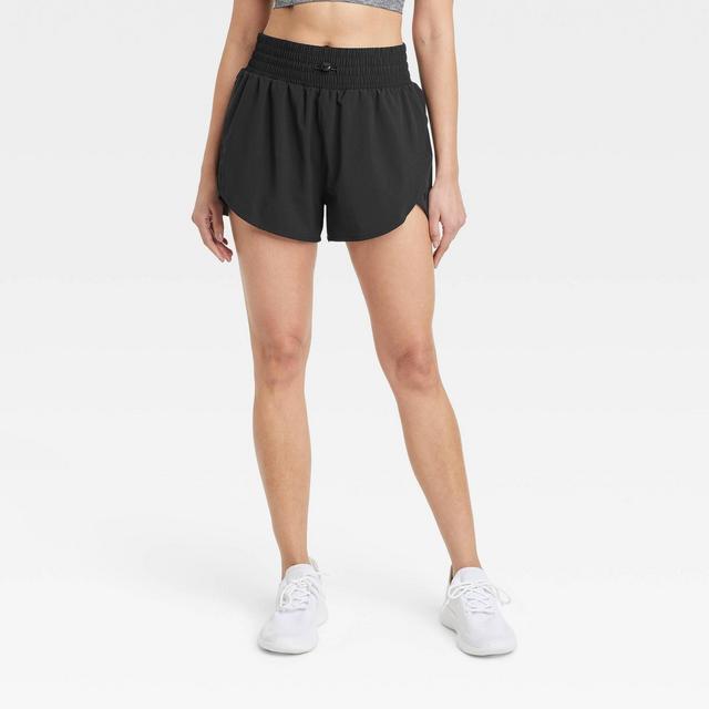 Women's High-Rise Flex Shorts 3" - All in Motion™ Black S