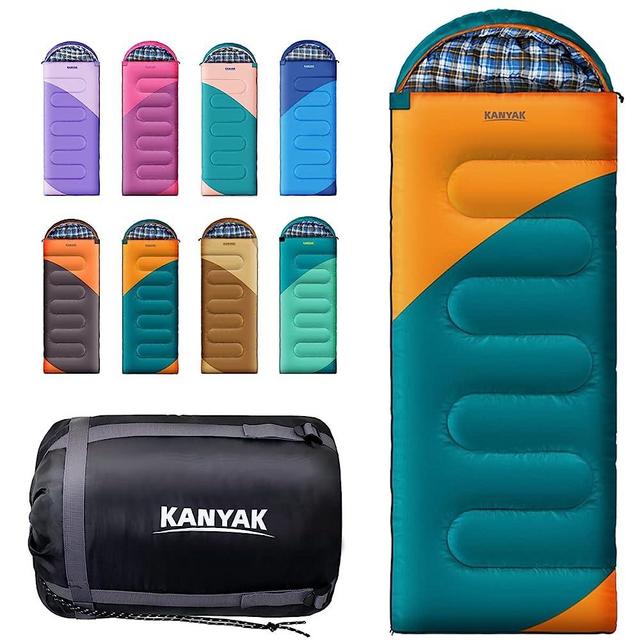 Camping Sleeping Bag, 32℉ Sleeping Bags for Adults Kids Teens Cold Weather Warm Sleeping Bag Winter for 3-4 Season Camping, Camping Gear Equipment, Traveling, and Outdoors