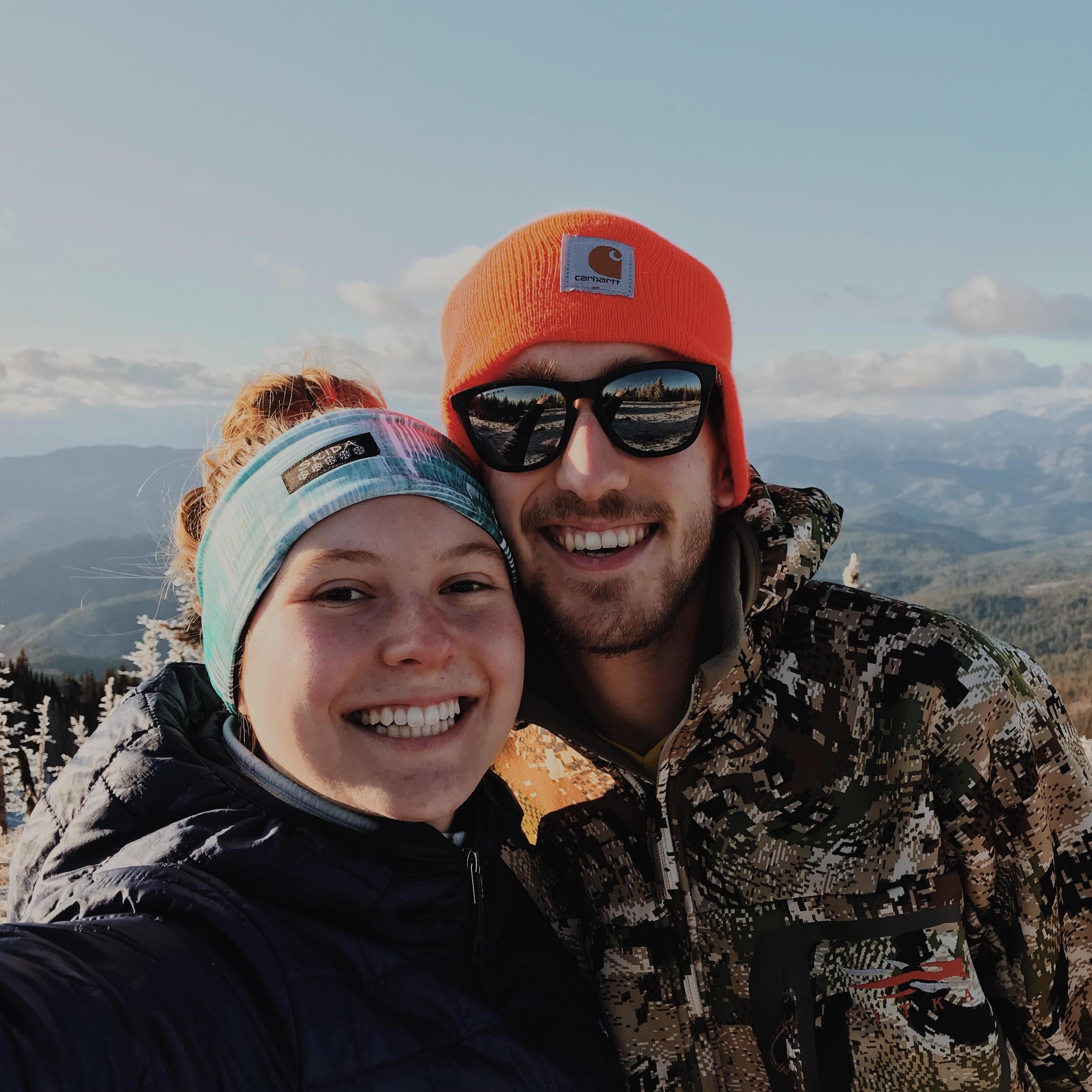On top of Lion's Rock overlooking Kittitas Valley. November 2019