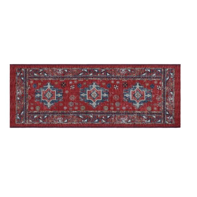 60" x 22" Vintage Persian Medallion Kitchen Runner Rug Red - Threshold™