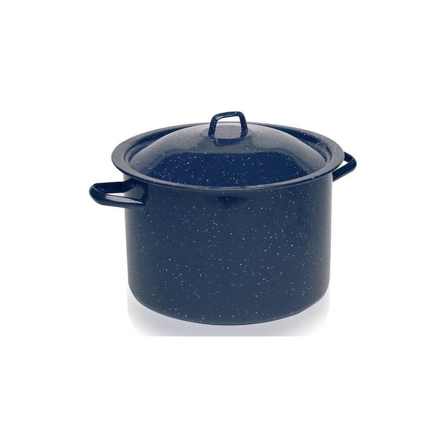 IMUSA 12qt Enamel Stock Pot Blue