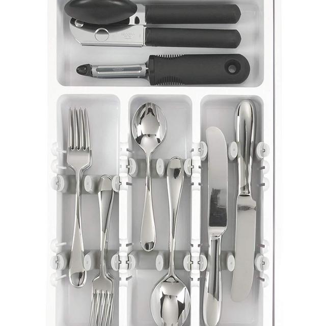 OXO Good Grips Expandable Utensil Organizer, White