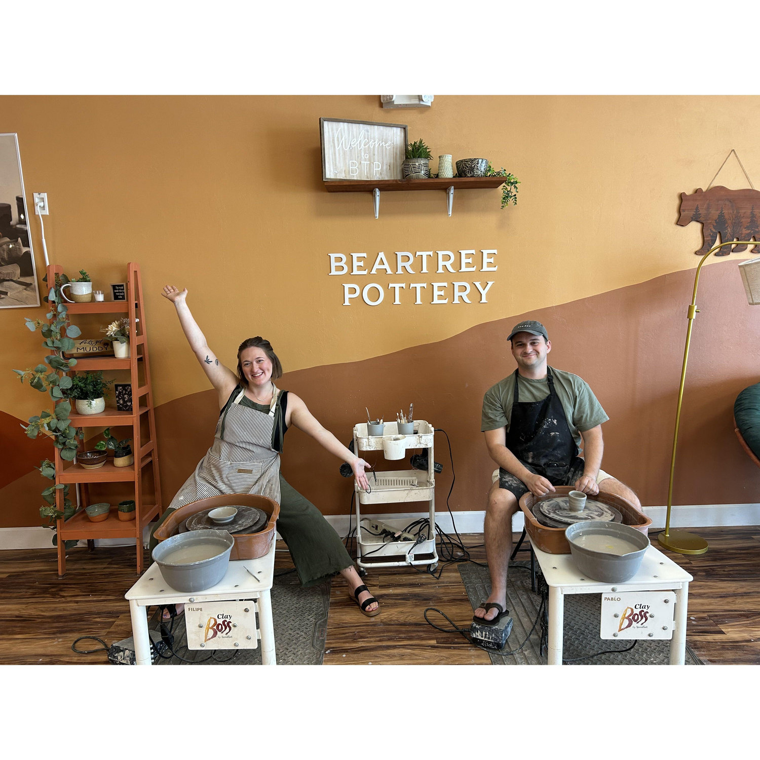 Our first pottery class