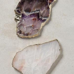 Slivered Geode Coaster - Amethyst - "Spoon Rest"