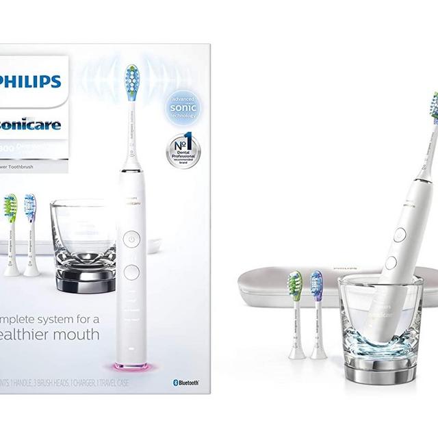 Philips Sonicare DiamondClean Smart 9300 Rechargeable Electric Toothbrush, White HX9903/01