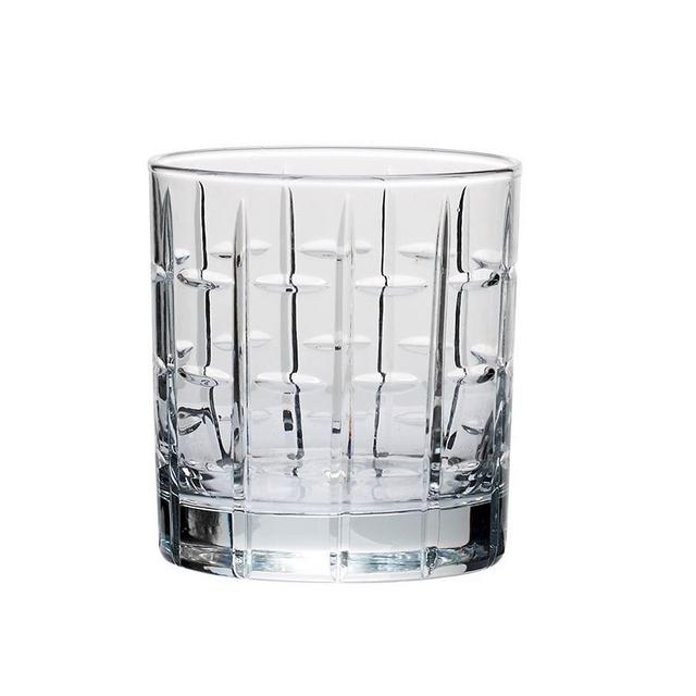 Library Hand-Cut Double Old-Fashioned Glass, Set of 6 - Clear