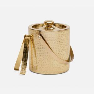 Winsford Ice Bucket (Shiny Brass Etched Metal)