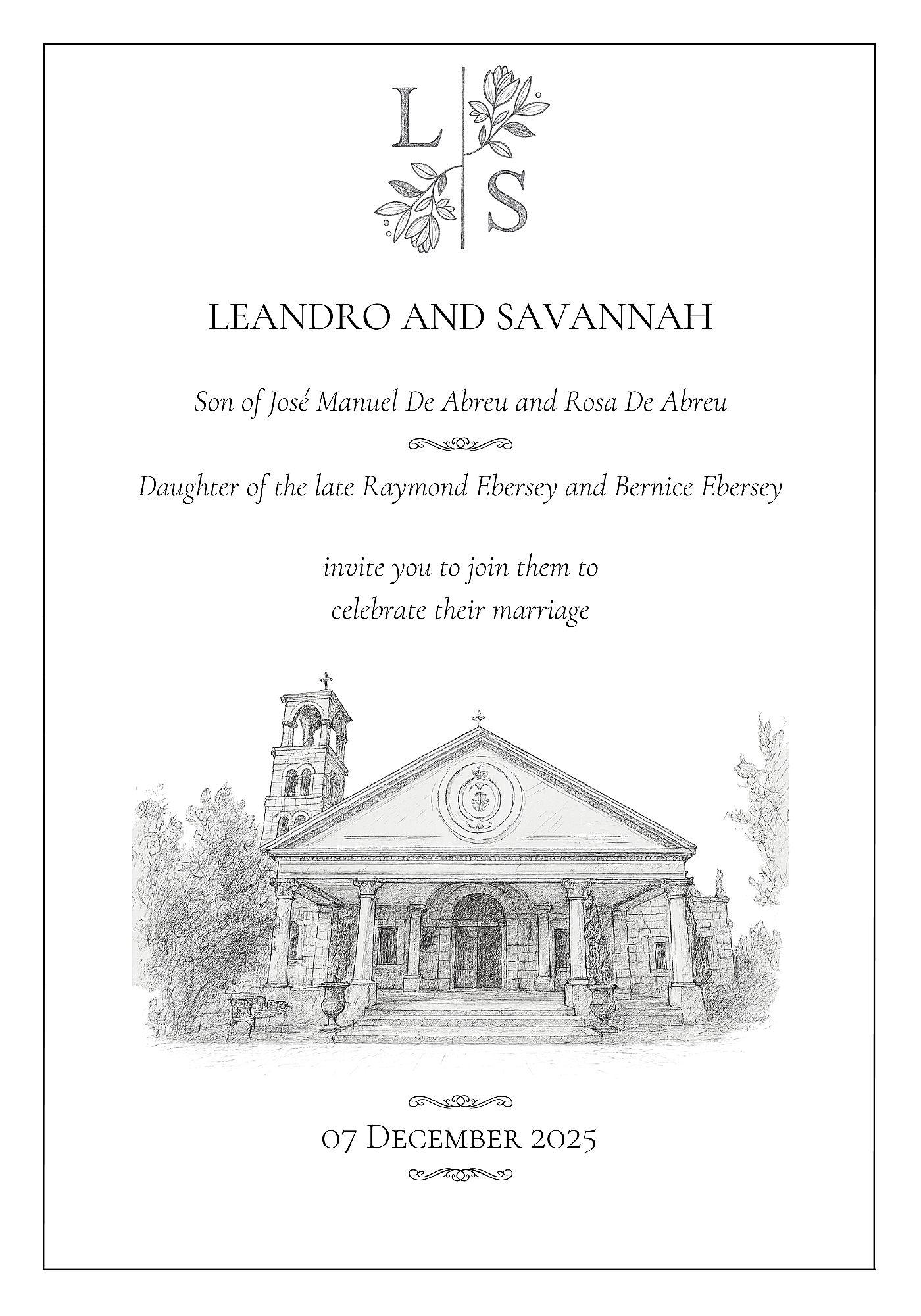 The Wedding Website of Leandro De Abreu and Savannah Ebersey