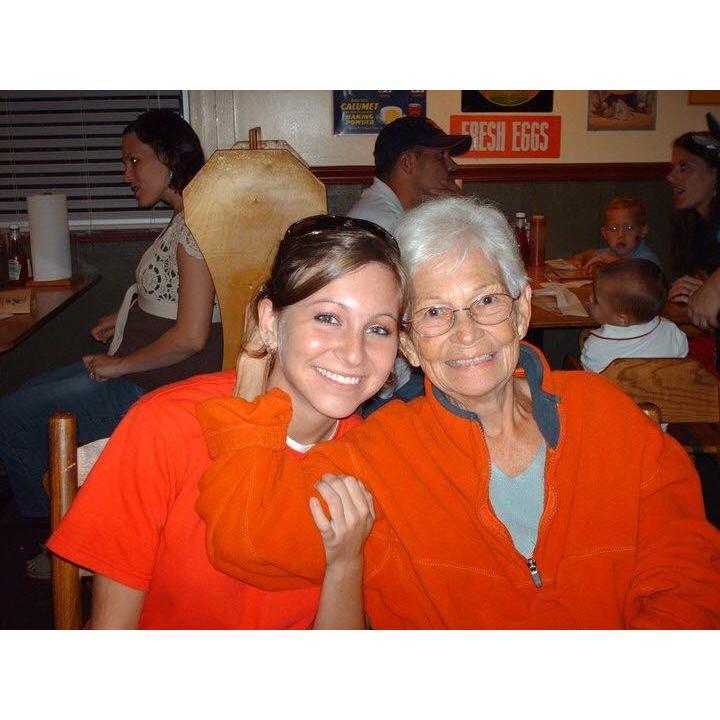 Brit and her Granny, Laverne Pohronezny. Brit will really miss her Granny on her wedding day.