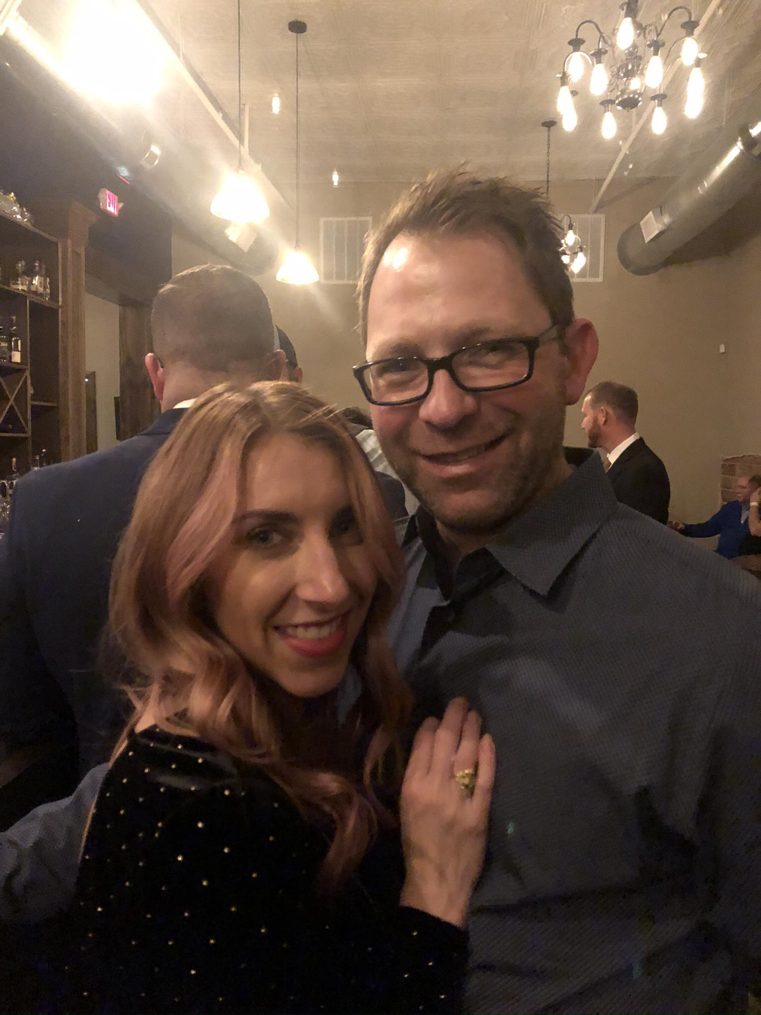 Ringing in the new year together.