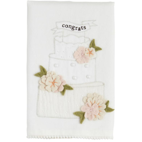 Wedding Cake Beaded Towel