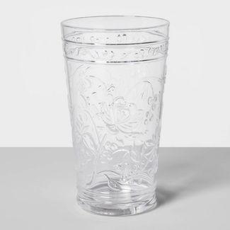 Target 22oz Plastic Floral Embossed Tall Tumbler - Opalhouse™