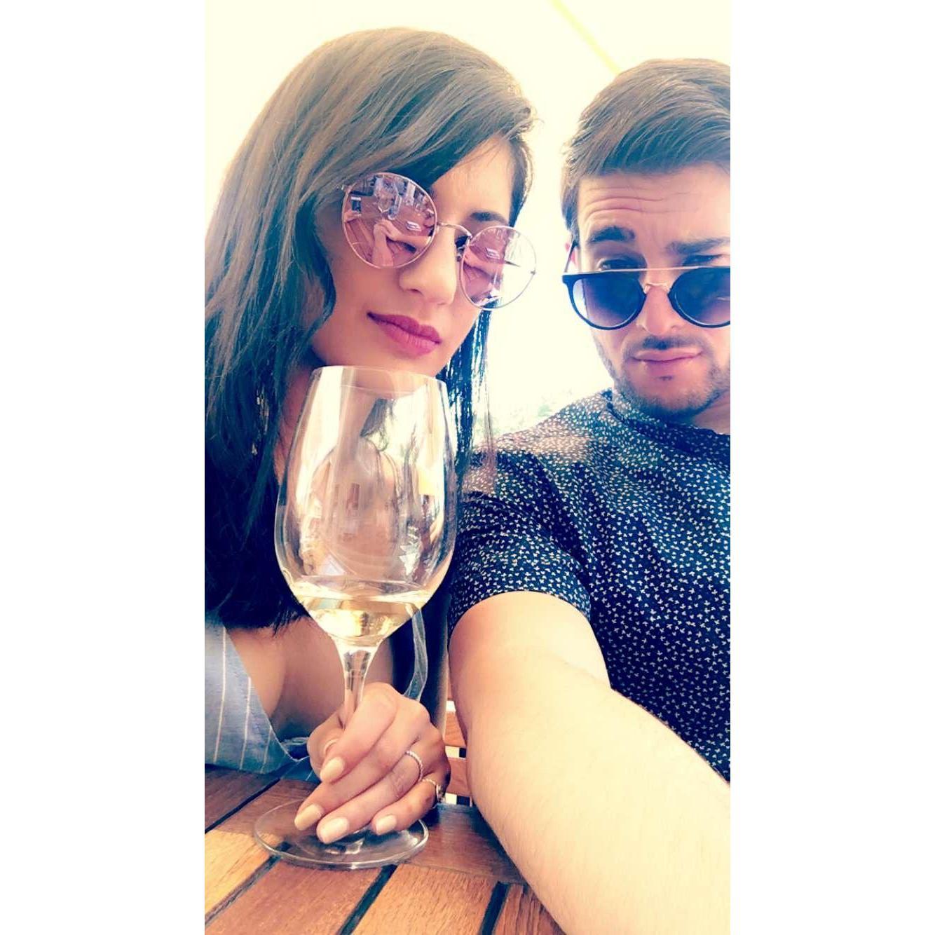 We snazzed up for Napa vineyards