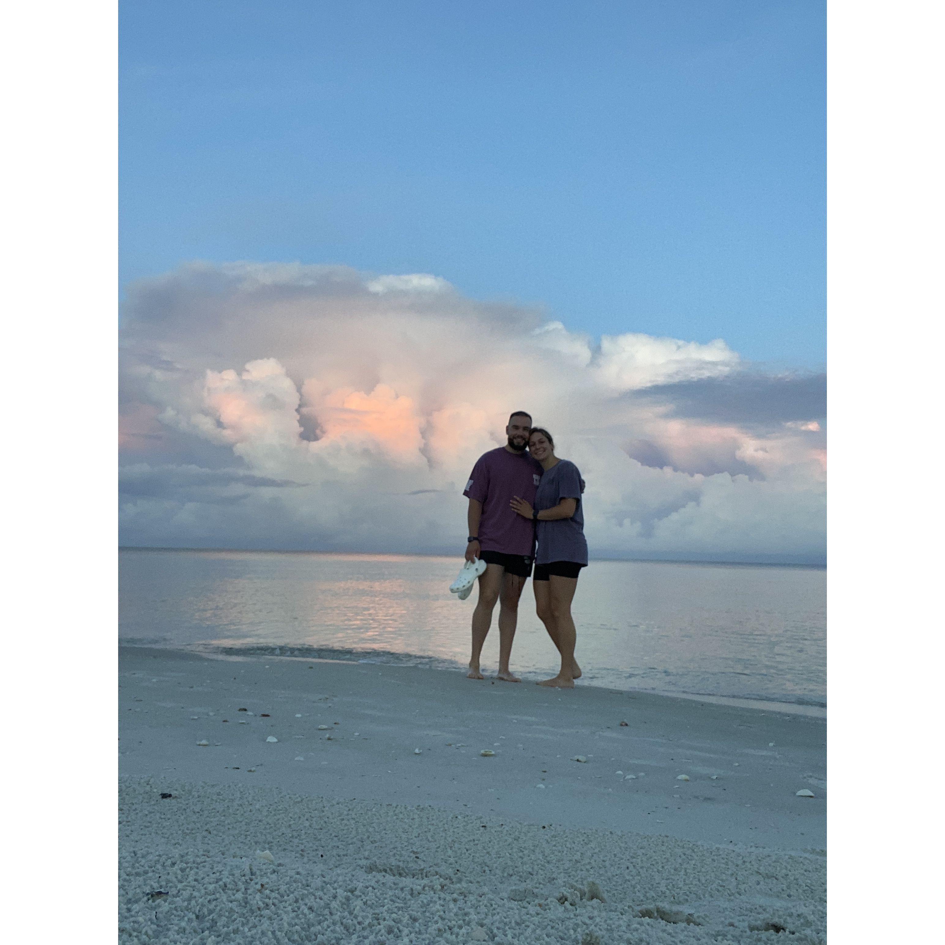 One year before getting engaged at Seagate Beach