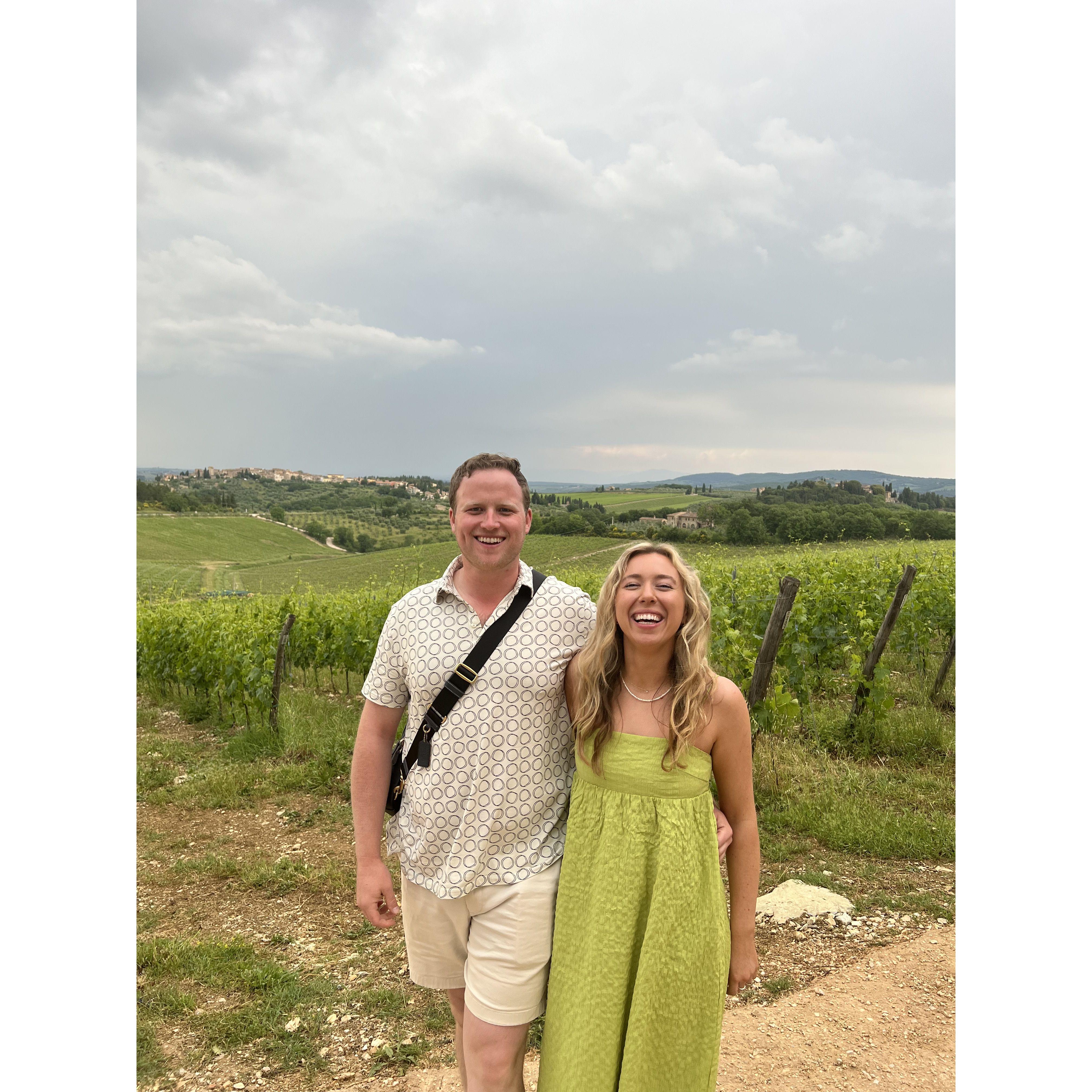 Our first trip abroad together (Tuscany, Italy)