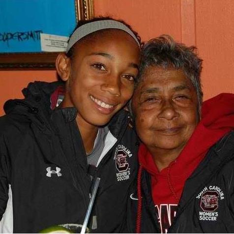 Granny supporting Gamecock WOC in Orange Beach- 2010