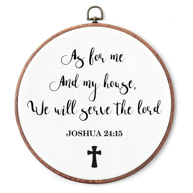 10" Vintage Round Canvas Wall Art Decor - White Print Canvas Framed Wall Art,Interesting Quotes Hanging Decor - Applies To Bedroom Home Living Room Decoration Or As A Gift - A16