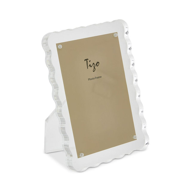 Tizo Lucite Wave Clear Frame, 4" x 6"