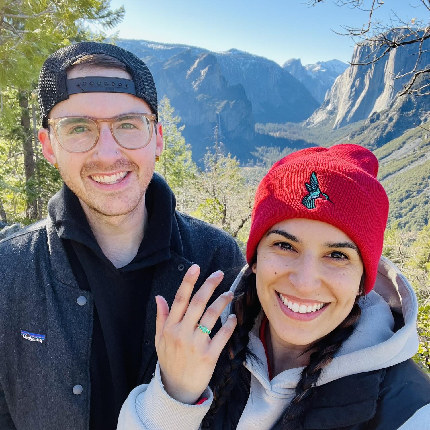 Inspiration Point in Yosemite, where Mark proposed.