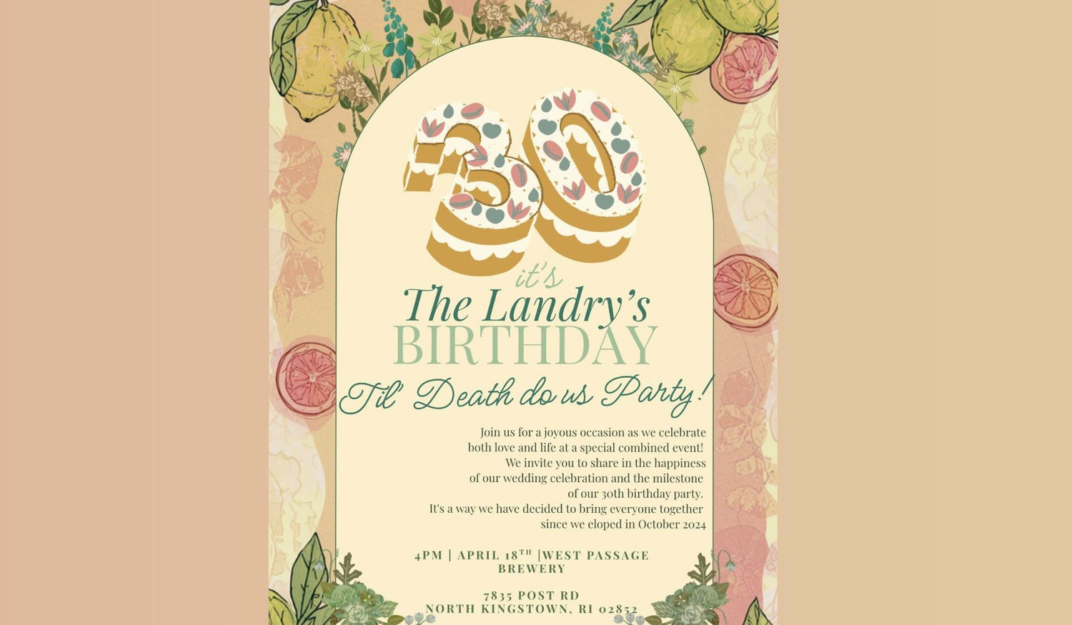 The Wedding Website of Lee Landry and Beckett Landry