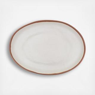 Potter Terracotta BPA Free Melamine Bamboo Oval Platter