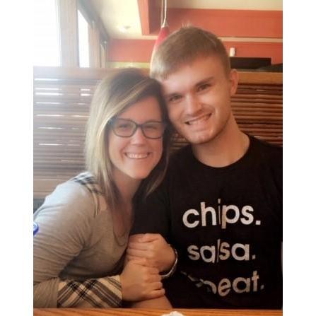 Can't find us? We will most likely be at a Mexican restaurant sharing chips and salsa! Can't you tell by Luke's shirt?