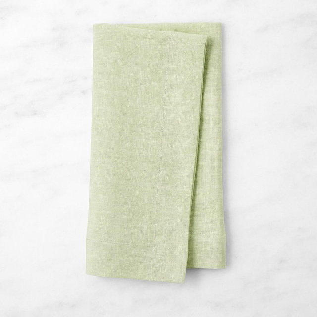 Signature Linen Napkins, Set of 4, Pale Green